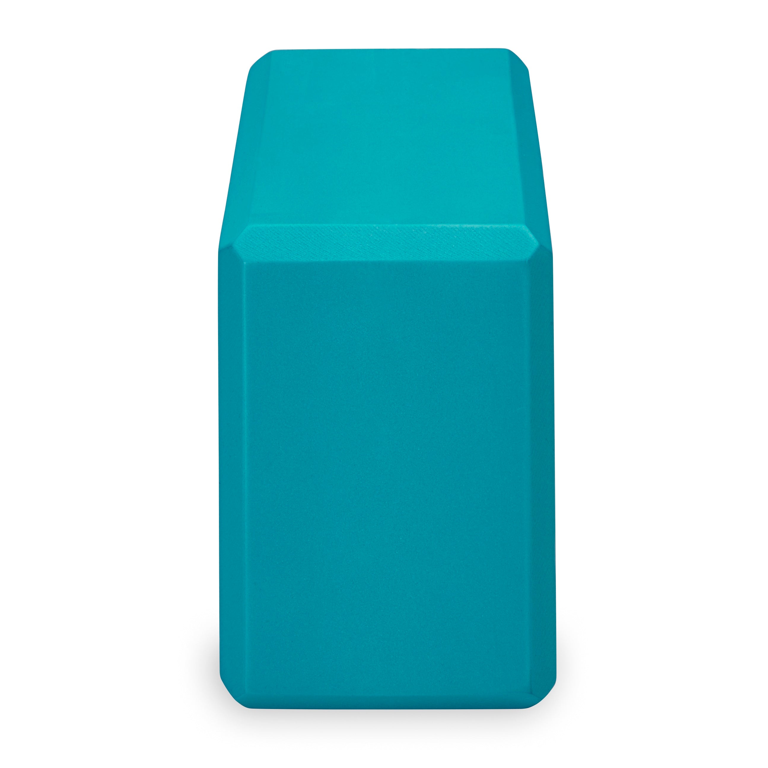 Yoga Block in Vivid Blue color, side view